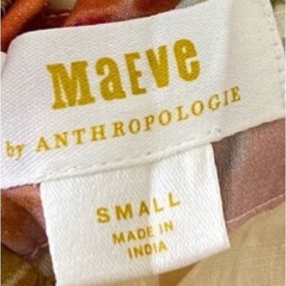 Anthro Maeve Floral Tie Back Maxi Dress - Picture 7 of 9